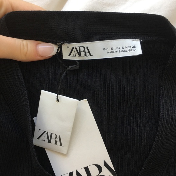 Zara Ribbed Button Top - Picture 6 of 6